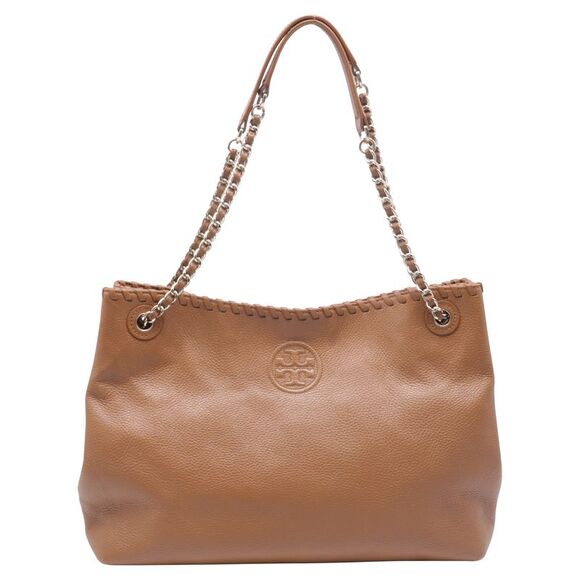 Tory Burch Handbags - Tory Burch Whipstitch Marion Tote Bag in Tan Leather